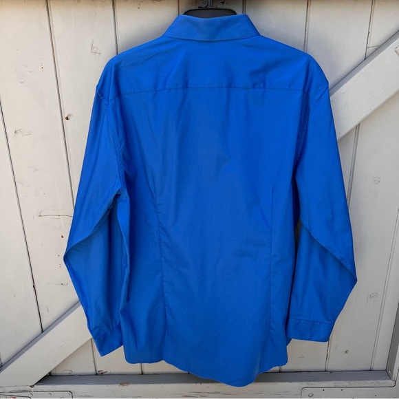 Kenneth Cole Reaction Vibrant Blue Dress Shirt - Picture 4 of 6